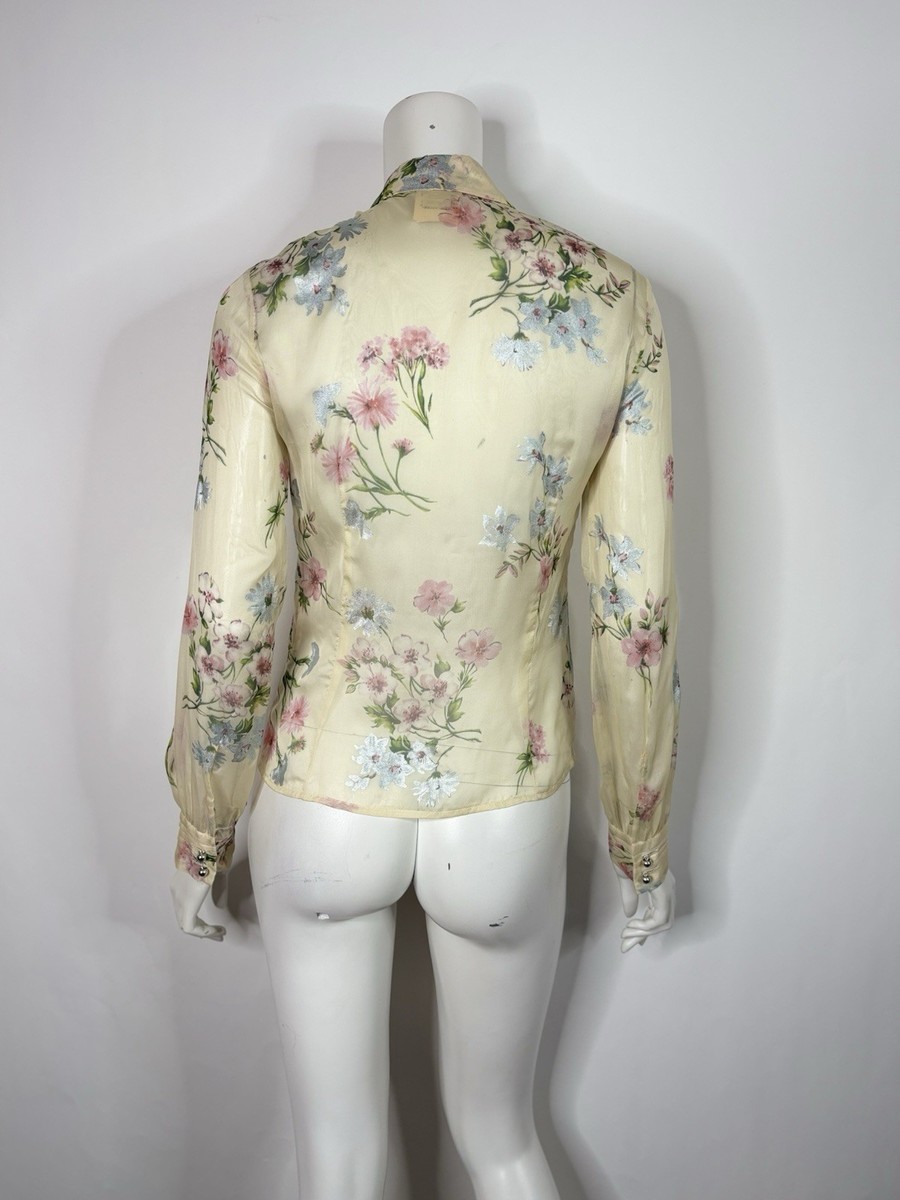 Vtg Dolce & Gabbana D&G Floral Print Silk Top S 40 | eBay