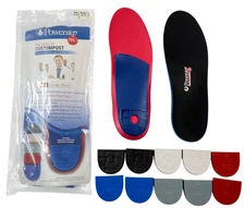 Powerstep Protech CustomPost Full Length Insoles Size F - M: 12-13.5 W: 14-15.5