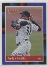 2022 Panini Donruss Retro 1988 Holo Purple Freddy Peralta #249 0y59