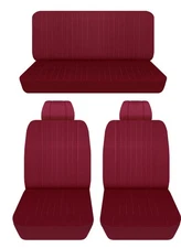 Fits 1969 to 1974 Ford Galaxie 2 Door Front and Rear seat covers burgundy
