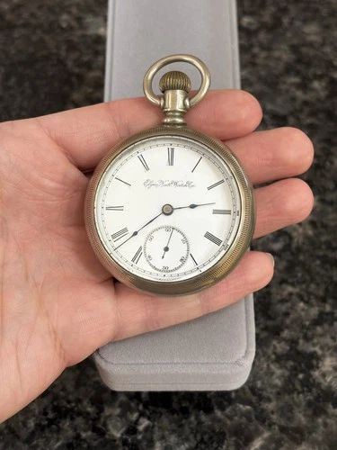 Antique 1894 ELGIN Grade 74 Model 5 Pocket Watch 18s & 11j - Running !