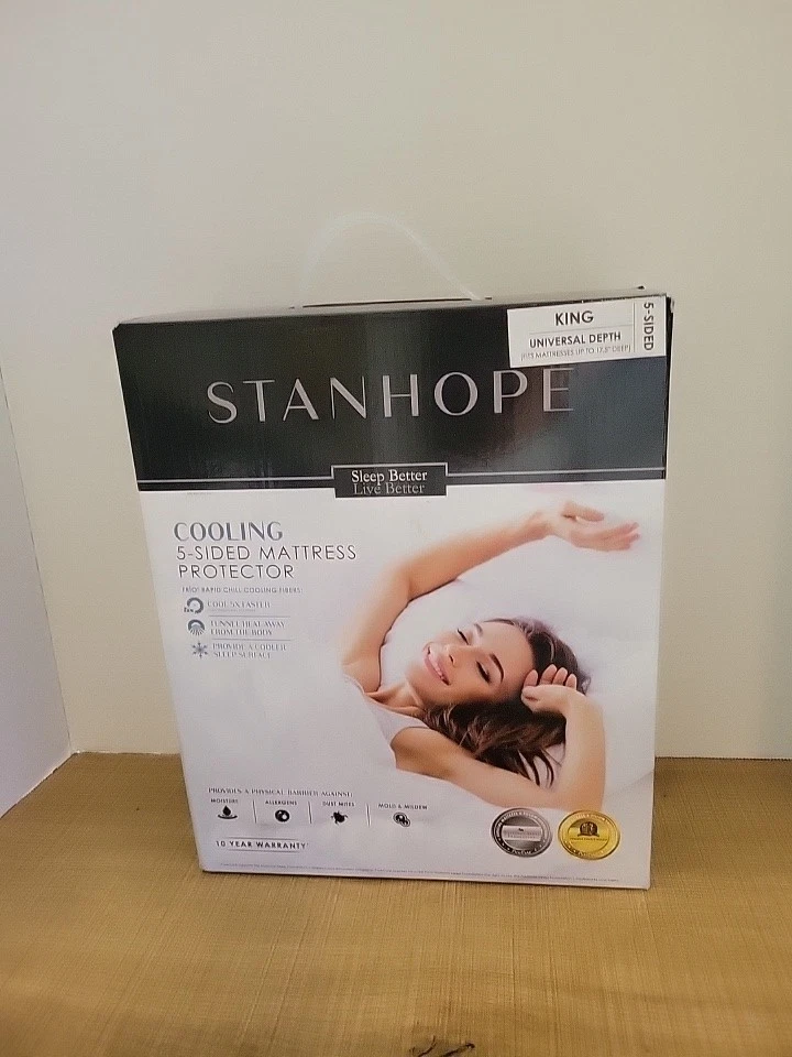 Mattress Protector 5 Sided Cooling King Universal Fit UP TO 17.5 DEEP