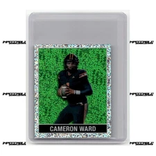 2025 Leaf NSCC The National Proof - Cameron Cam Ward Rookie 1/1 Green Dots Mini
