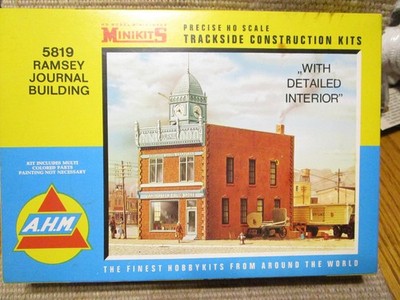AHM MINIKETS HO MODEL #5819 RAMSEY JOURNAL BUILDING NEW IN OPENED BOX