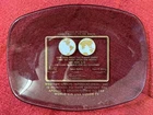 Vintage Apollo 11 Moon Plaque Glass Tray Western Union 1969