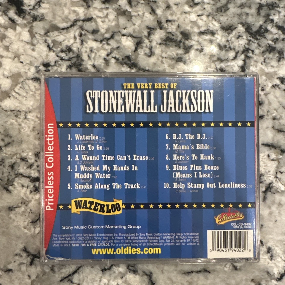 Very Best of Stonewall Jackson: Waterloo by Stonewall Jackson (CD, 2003) Foto 2 de 4