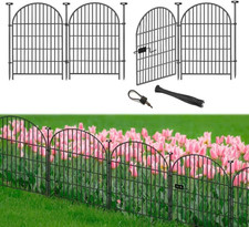 Garden Fence Border 36 In H X8.8 Ft L , 4 Panels Dog Fence Outdoor for Yard, Ta