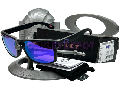 ✓🕶️ OAKLEY HOLBROOK 009102 MATTE BLACK/PRIZM VIOLET SUNGLASSES
