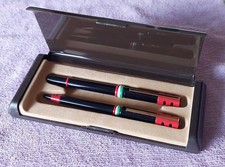 Set penne Aurora Auretta Quarta Serie Tricolore MAI USATE stilografica e a sfera