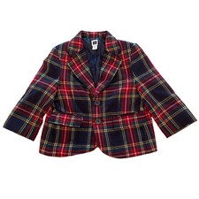 Janie And Jack 12-18 Months Tartan Wool Holiday Blazer Festive Formal Party