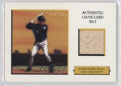 2005 Topps Turkey Red Relics White 66/75 Carlos Beltran #TRR-CB HOF 04br