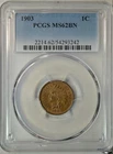1903 Indian cent, PCGS MS62