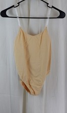 Capezio Women's Camisole Leotard Adjustable Straps Light Beige Size Large