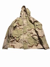 US Military Parka Cold Weather Desert Camo Size Large Reg ECWCS GoreTex Dsu