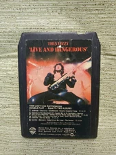 Thin Lizzy (1) LIVE AND DANGEROUS 8-Track Tape SPLICE AND PAD GOOD ✅