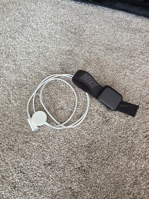 Apple Watch Series 1 38mm Black Nike Sport Band W Charging Cord Great Condition
