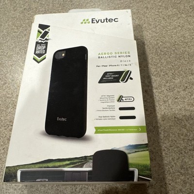 Evutec AERGO Series iPhone 8/7/6s/6 Ballistic Nylon Phone Case w/car mount NEW