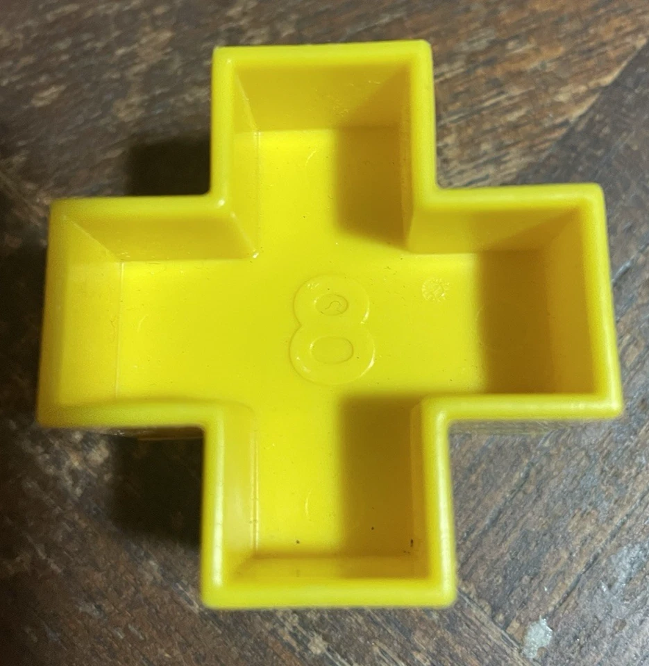 Juguete Tupperware Forma O Bola Reemplazar 3 Piezas Amarillo Pentágono Estrella Cruz 5 8 10 Foto 3 de 4