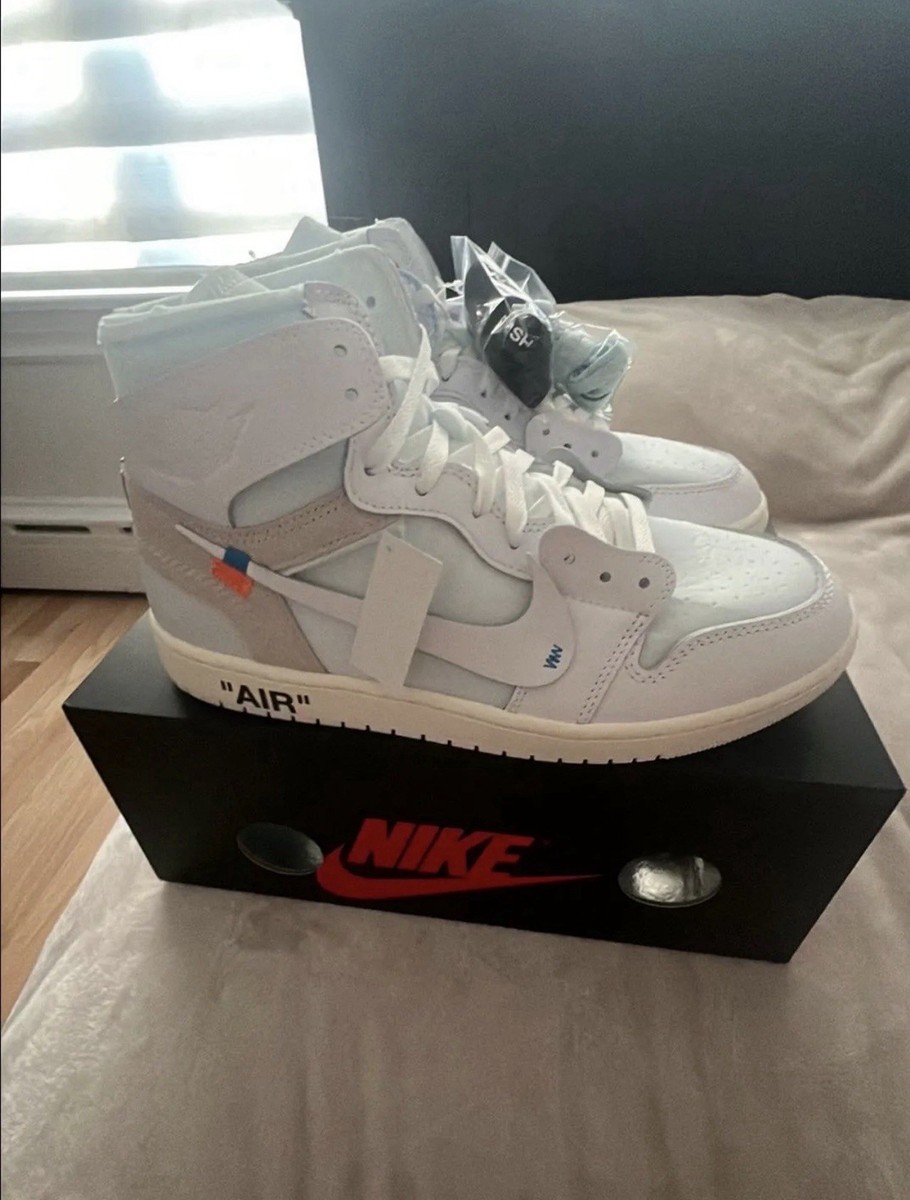 Nike Air Jordan 1 Off-White VAA High Top Leather Upper Men's