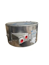 Side Mount Aluminum Hydraulic Oil Tank Reservoir 25 Gallon Dual Rear Ports 