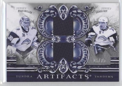2010-11 Upper Deck Artifacts Silver 16/75 Ryan Miller Derek Roy #TT2-RMDR 9u7