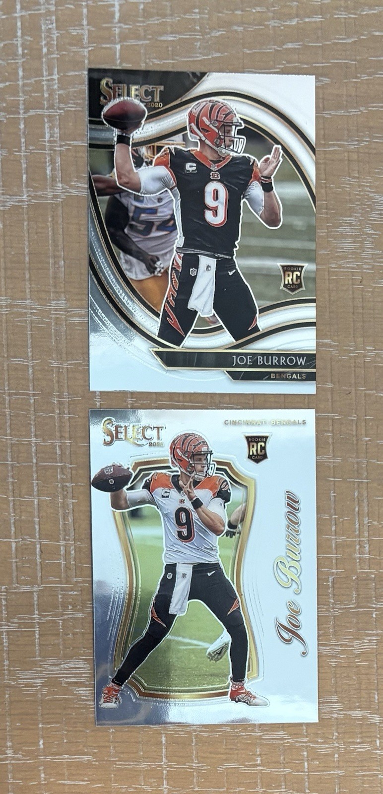2020 Panini Select Football Joe Burrow Rookie # 346 Plus Bonus Card!