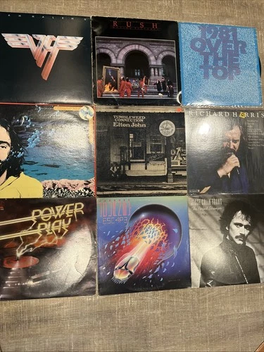 Lot Of 25 Classic/Hard Rock Vinyl:Clapton,Rush, Van Halen, Journey,Steve Miller