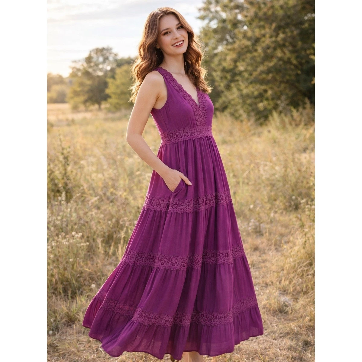 navy silk lace dress Gabriela Hearst - Amaryllis Lace Maxi Dress in Dark Navy Silk Wool Cady - Dark Navy - 38 main image 1