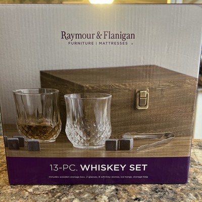 VIP Exclusive 13-piece Whiskey Set by Raymour & Flanigan New In Box