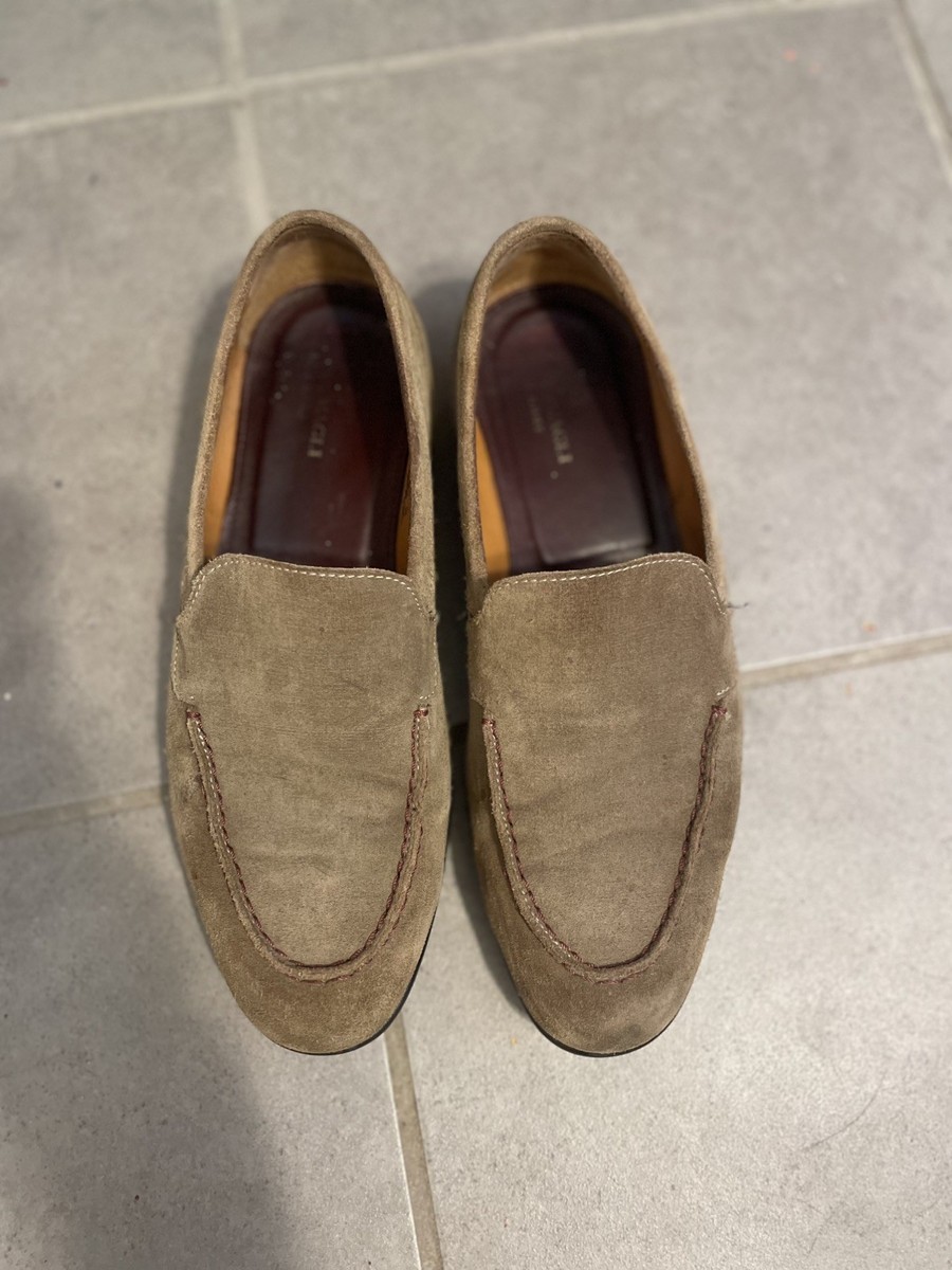 Bruno Magli Men Size 8 Sino Leather Loafers Italian Luxury Designer Driving View 2