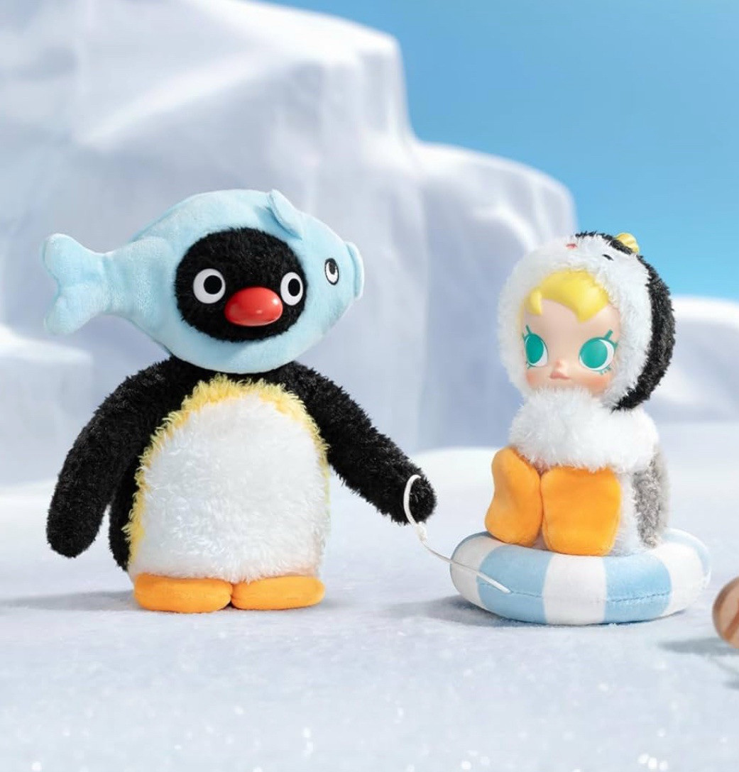 BABY MOLLY × PINGU HAPPY FISHING SERIES PLUSH PENDANT BOX