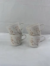 CORNING CORELLE China Blossom Floral Tea Coffee Cups Mugs Cottagecore Grannycore