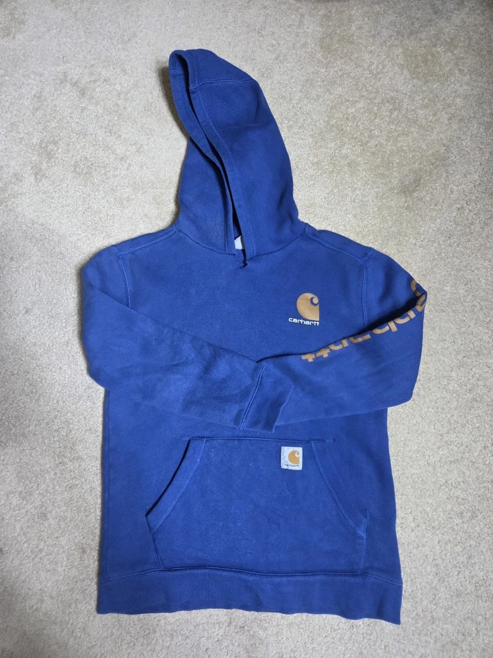 Sudadera con Capucha Carhartt Gráfica de Vellón Liso para Niños Pequeños M (10-12) Foto 2 de 4