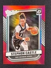 Stephon Castle 2024-25 Panini Donruss Optic The Rookies Red Prizm 38/99 RC #4