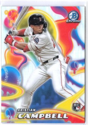 Kristian Campbell (RC) Rookie Refractor Melt Mashers 2025 Bowman Chrome MM-2