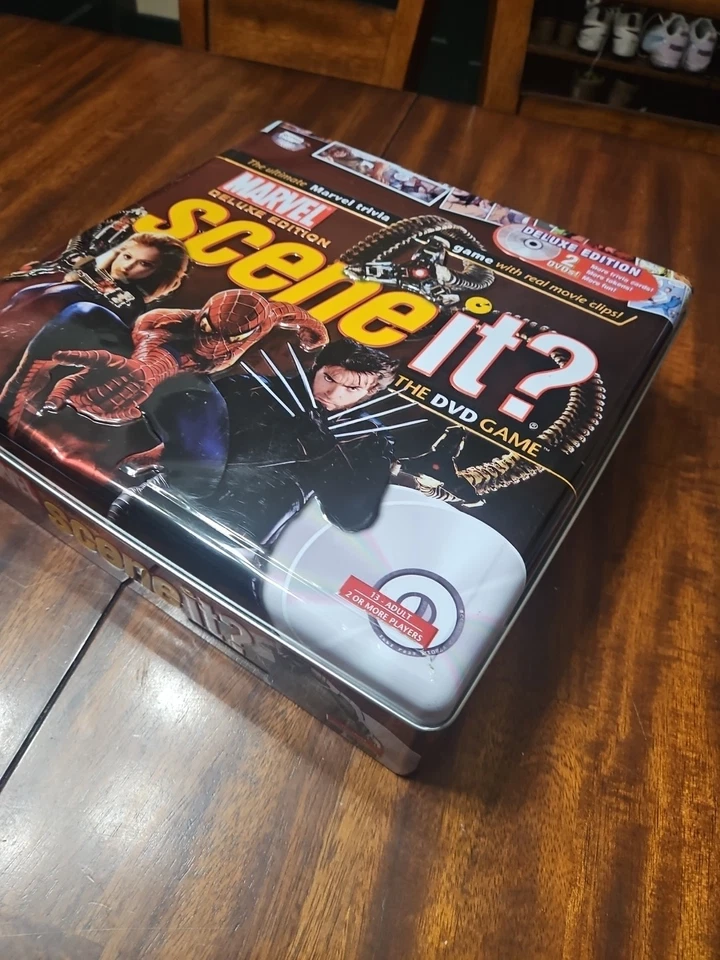 Marvel Deluxe Edition Scene It? DVD Game - Tin Box - 2006 - Complete - Image 2 of 4