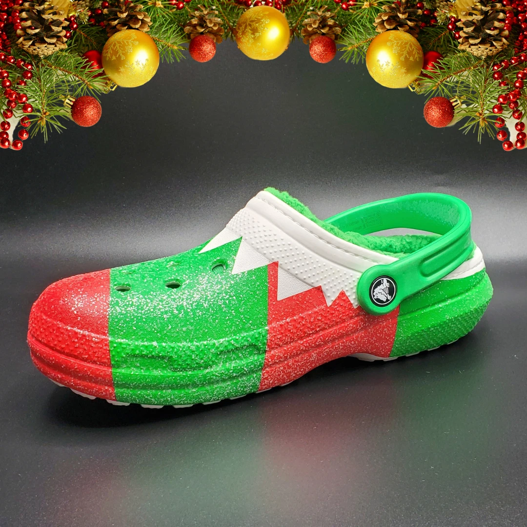 Unisex  Christmas funny character Lined Clogs, Fuzzy Clogs
