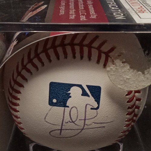 Jed Lowrie Autographed ROMLB Athletics/Mets JSA -P BB # - Picture 2 of 5