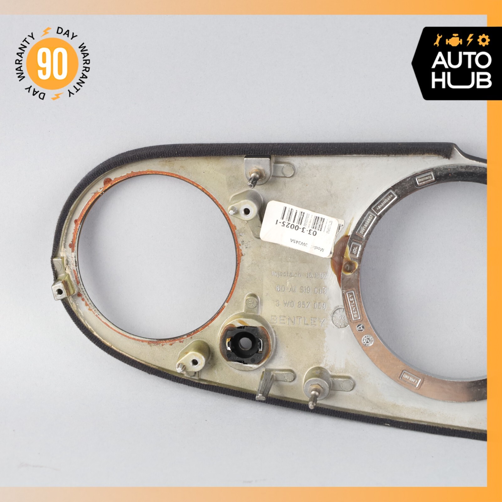 03-13 Bentley Continental GT GTC Dash Panel Speedometer Bezel Trim Wood OEM 65k