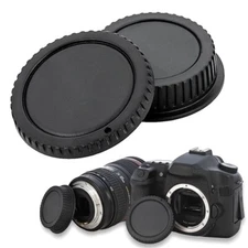 Camera Body Cap and Rear Lens Cover Cap Set for Canon EOS EF Digital Rebel