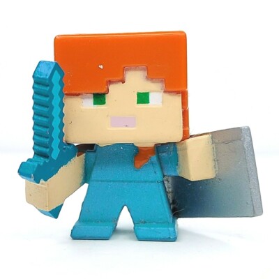 Minecraft Mini Figures 1 Alex with Shield Mini Action Figure Mattel Mojang eBay