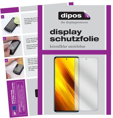 2x Schutzfolie für Poco X3 NFC klar Displayschutzfolie Folie Display Schutz