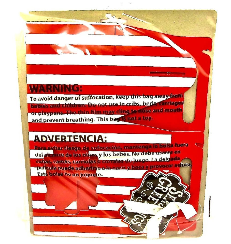 Caja de golosinas navideñas, estilo frontón, rayas rojas/blancas, inserto para cupcakes, etiqueta, 6,5"x4"x4,5" Foto 2 de 2