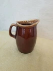 Vintage HULL Oven Proof - BROWN DRIP CREAMER 4 1/2" tall Table Top Made in USA