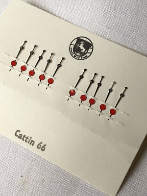 Nos New [1 X=1 Hand] WIT Nadel Diver Central Cattin 66 Hand Second Silber