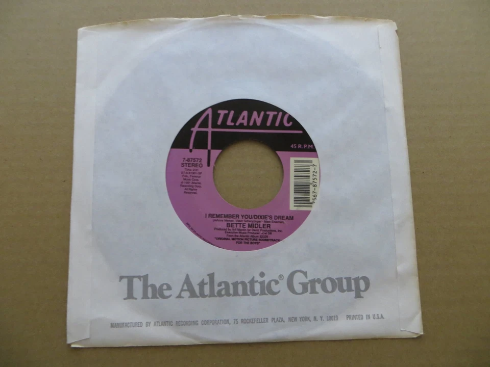 Bette Midler – Every Road Leads Back To You - 1991 - Atlantic 7-87572 7" Single - Image 2 of 4