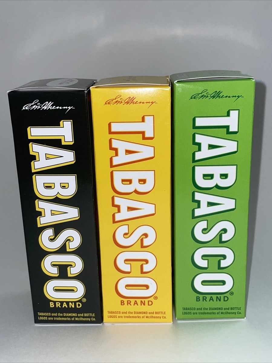 3 Bottle New Tabasco Scorpion Pepper & Habanero, Jalapeño