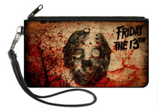 Friday The 13th Jason Voorhees Mask Canvas Zipper Wallet Buckle Down
