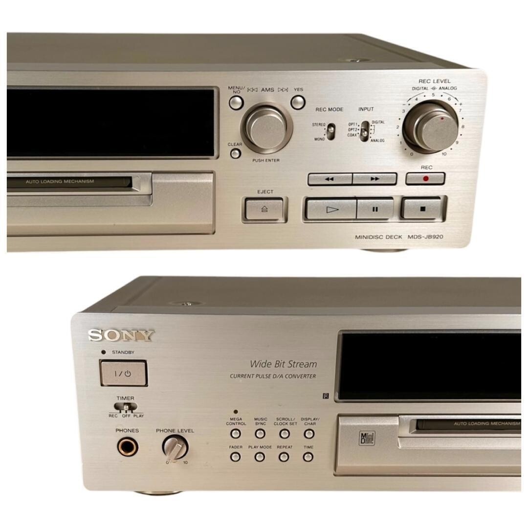 SONY MDS-JB920 MiniDisc Deck MD Deck/MD Dedicated Machine