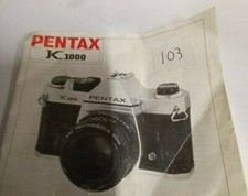  103-H PENTAX K 1000, Original 1988 owners manual / instruction handbook used